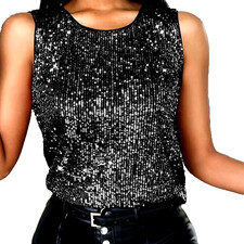 WOMEN'S SPARKLY EVENING VEST