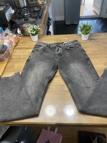 Grey slim stretch jeans - stretch,