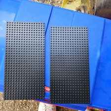 Vintage 2 x LEGO BLACK Base