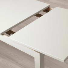 IKEA LANEBERG Extendable Dining Table – White – 130/190x80cm