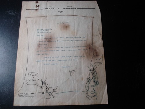 Signed ole olsen chick - olsen,