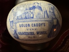 Vintage Grocers Oil Lamp Converted To Electric Solon Caddy