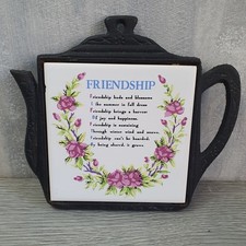 Vintage Cast Iron And Ceramic