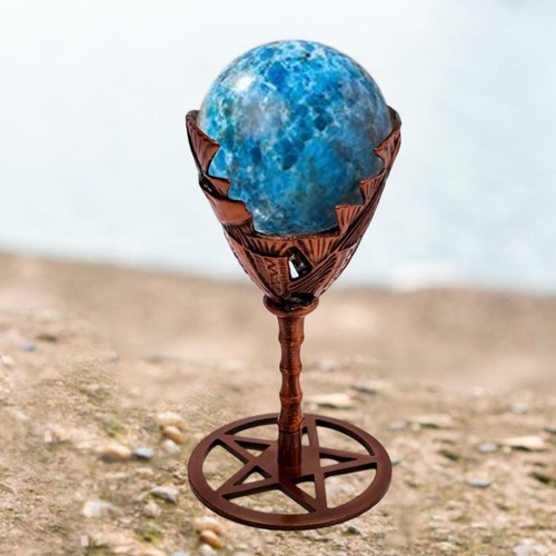 Marble crystal ball holder - crystal,