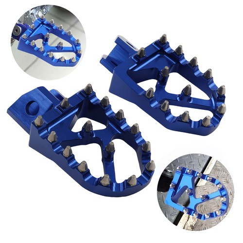 Blue footpegs footrest pedals - blue,