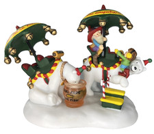 Dept 56 North Pole Series POLAR BEAR TAXI SERVICE Christmas sleigh 57021 NEW