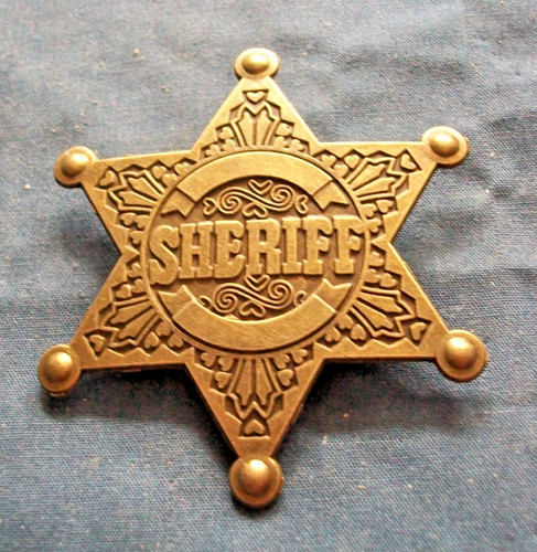 Sheriff badge brass - 1#,