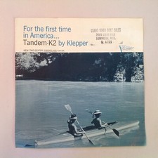 Vintage 1967 Tandem K-2 Kayak Sales Brochure Klepper Grand River Boat Sales MI