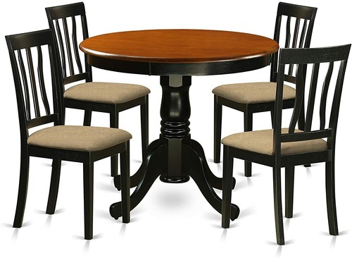 Cherry black wood dining - 5,
