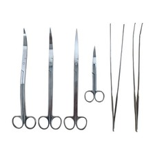 Aquarium Plant Scissors and Tweezers Planted Fish Tank Maintenance Curved