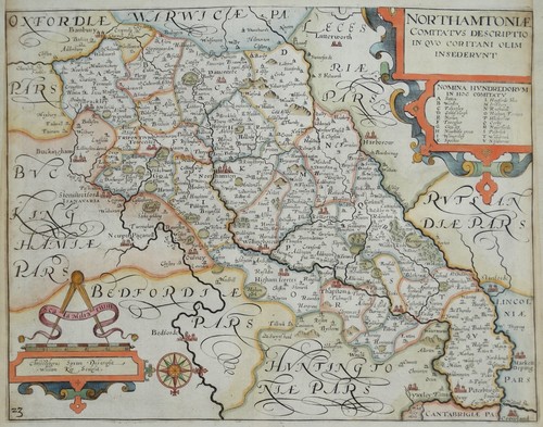 Original 1637 antique map - 1637,