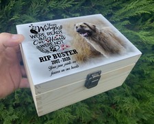 Small wooden urn for pet dog