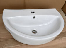 Lecico Madison 550mm Semi Recessed Basin 1TH Single Tap 55cm
