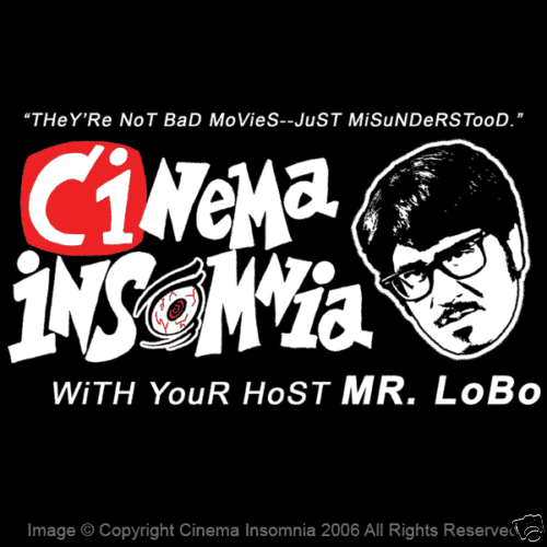 Cinema insomnia shirt lobo - insomnia,