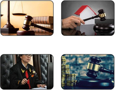 Sourcemall Wooden Gavel and Block for Lawyer Judge Auction Sale