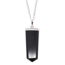 Gemstone Flat Pencil Pendant -