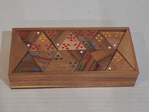 Tri dominos wooden - dominos, 2