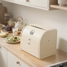 Metal bread bin - bread, double