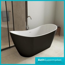 Bathroom 1600mm Freestanding Bath Tub Double Ended Reinforced Acrylic Modern