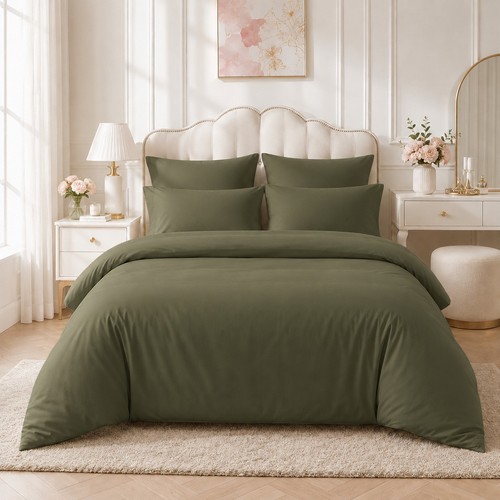 Plain duvet quilt cover with - plain,