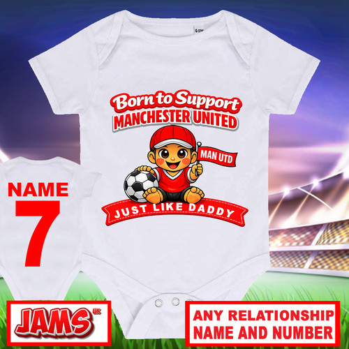 Personalised man united baby - united,
