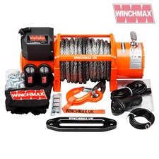 ELECTRIC WINCH 12V RECOVERY 4x4 17000 lb WINCHMAX WIRELESS SYNTHETIC DYNEEMA