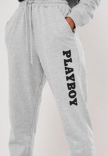 Missguided playboy Grey joggers size 24