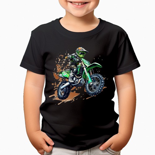 Motocross rider jump shirt - motocross, t-shirt