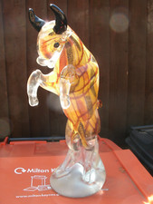 RARE  Vintage Murano  REARING BULL, 1950/60s. .Stunning