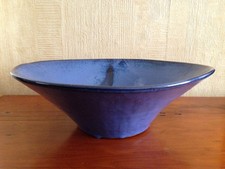 Large Studio pottery blue
