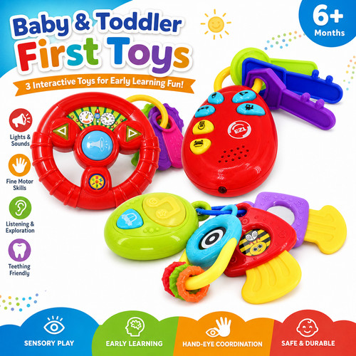 Baby first toys - steering, wheel