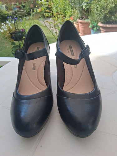 Clarks ladies black leather - clarks,