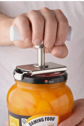 Stainless steel jar opener - steel,