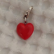Thomas Sabo Silver And Pink Enamel  Heart Charm