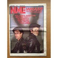 WHAM NME MAGAZINE JUNE 18 1983 WHAM COVER WITH MORE INSIDE - cover is aged - UK