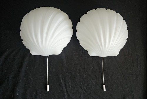 Pair vintage white glass - pair, of