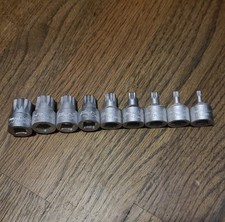 Blue Point BLPXZNM389 9pc 3/8" Drive Triple Square Bit Stubby Socket Driver Set 