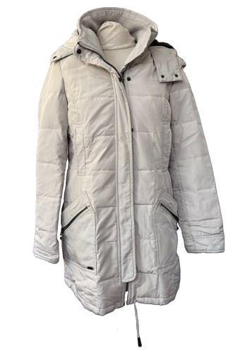 Zara ligh grey hooded coat - grey,