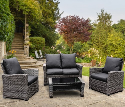 Rattan garden furniture set - rattan,