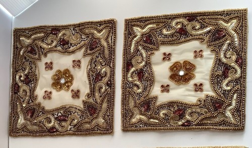 Set gold beaded sequin - 2,