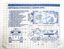 ?GI JOE ACTION FORCE ATC APC ARMOURED TROOP CARRIER BLUEPRINTS INSTRUCTIONS