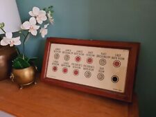 Vintage Butler's Bell Indicator Box by Hill, Upton & Co. Oxford England Rare 