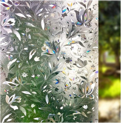 Rainbow frosted window film - frosted,