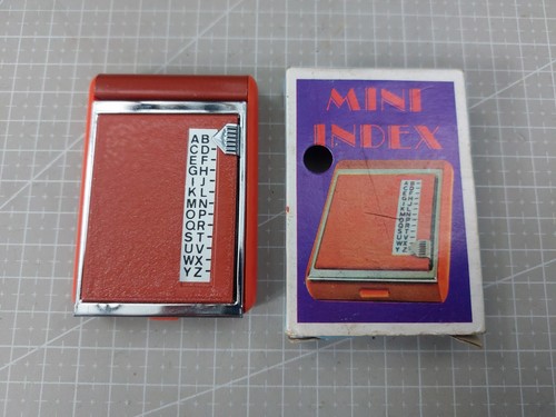 Vintage mini index flip - vintage, a-z