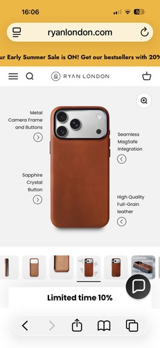 Ryan london leather case - london,