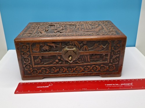 Antique chinese carved camphor - antique,