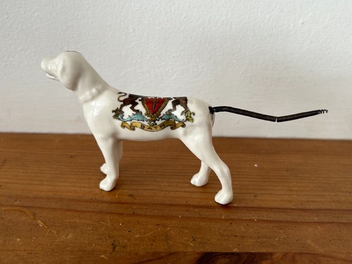 Vintage bath crested china - crested, dog