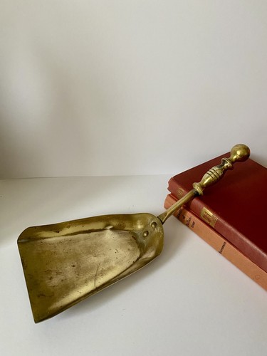 Vintage brass fire fireplace - vintage,
