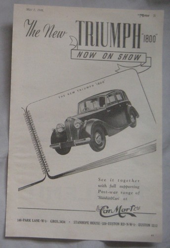 1946 triumph 1800 - 1946, original
