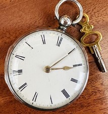 Fusee Pocket Watch In Sterling
